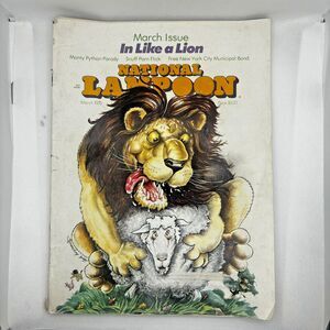 National Lampoon Magazine March 1976 In Like a Lion Monty Python Satire Humor